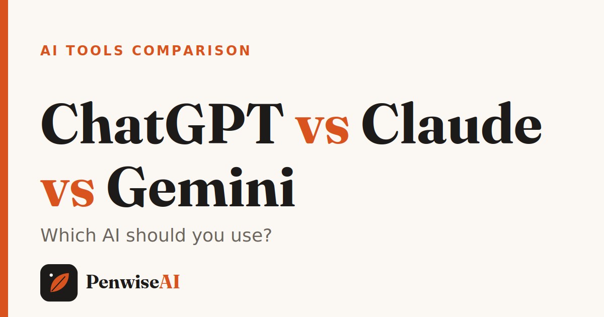 ChatGPT vs Claude vs Gemini comparison guide
